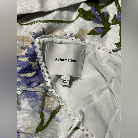 Reformation Anatolia Linen Two Piece Top And Skirt Set nwt - Picture 6 of 8